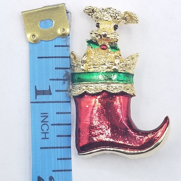 Vintage GERRY'S Christmas puppy in stocking. … - Picture 2 of 7